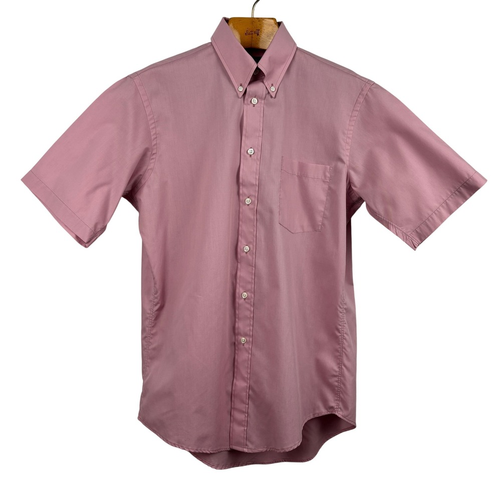 Vintage Christian Dior Monsieur Pink Button‎ Down Shirt Men's 15½ USA